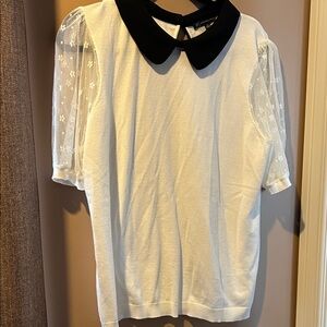 Adrianna Papell Black and White Top